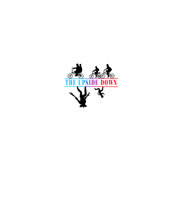 Stranger Things Multicolor White minta világos rózsaszín pólón