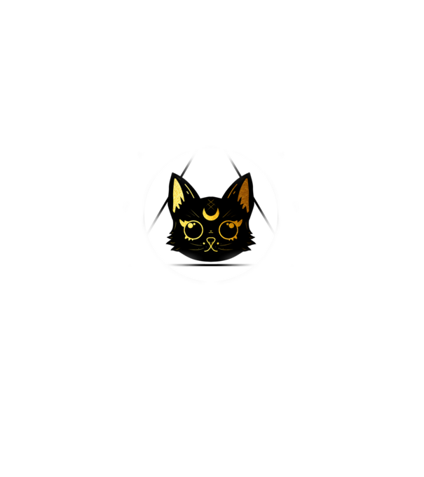 Illuminati cat black-gold miss Addams style minta szürke pólón