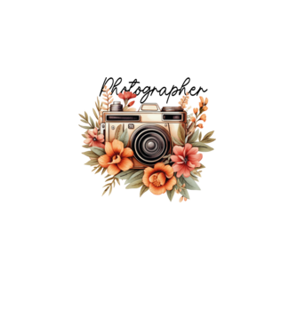 Photographer minta piros pólón