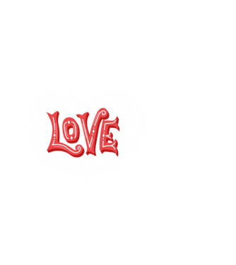 Love 1 minta fekete pólón