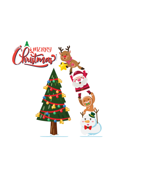 Karácsonyfa díszítés minta világoskék pólón