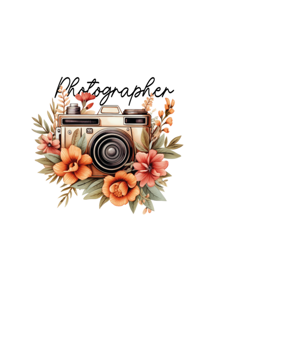 Photographer minta fekete pólón