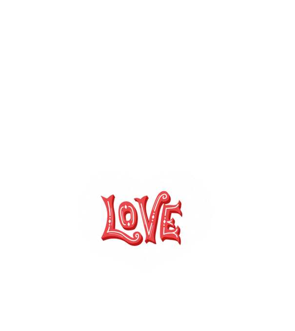Love 1 minta fehér pólón