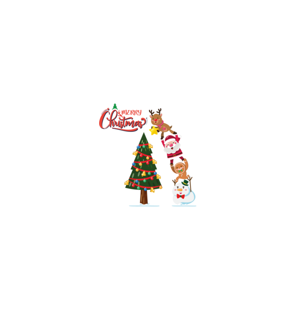 Karácsonyfa díszítés minta fehér/piros pólón