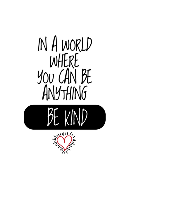 Be kind minta világoskék pólón