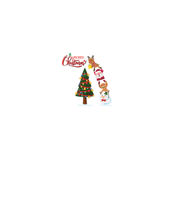 Karácsonyfa díszítés minta szürke pólón