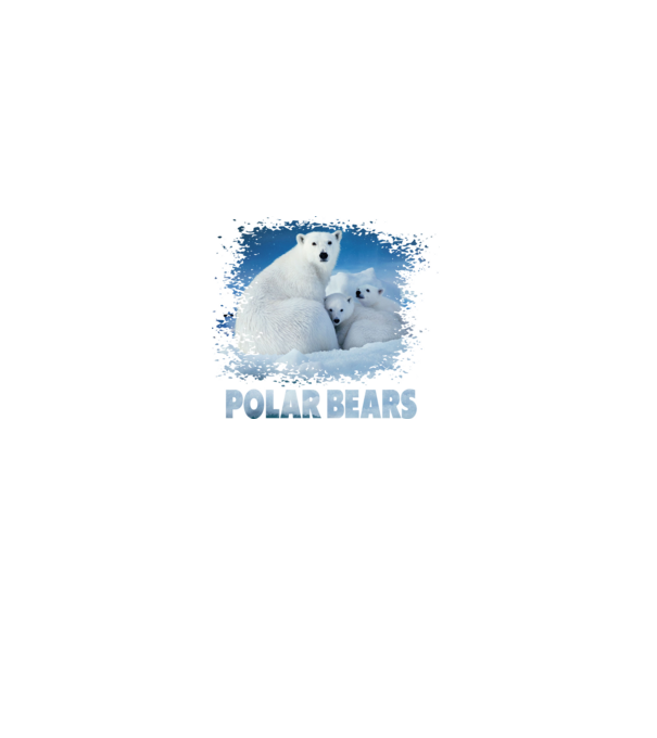 polar bear minta fehér pólón