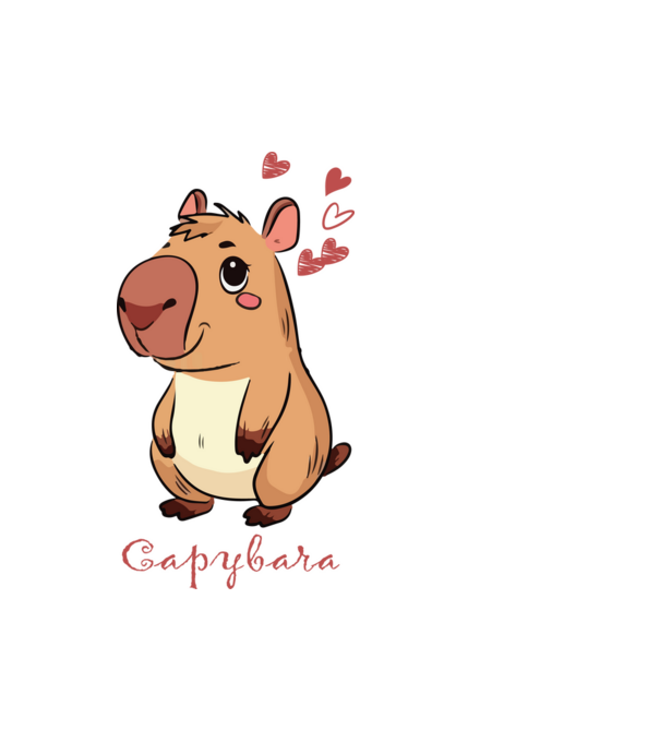 Capybara love minta fehér pólón