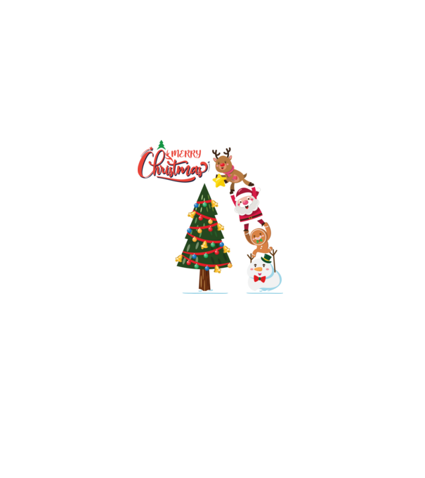 Karácsonyfa díszítés minta szürke pólón