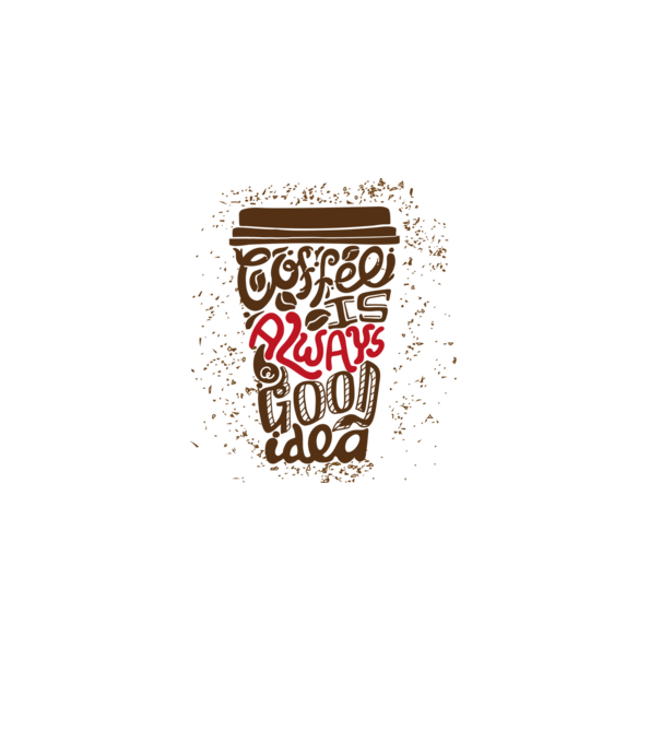 coffee minta szürke pólón