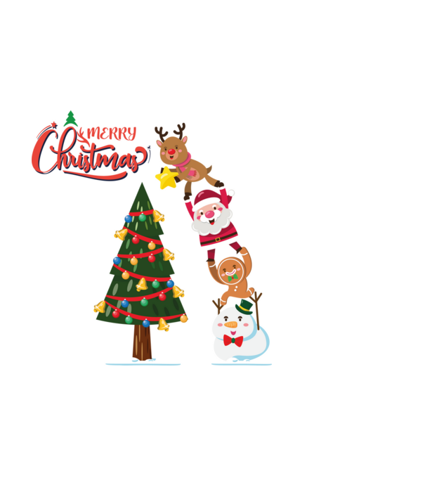 Karácsonyfa díszítés minta fehér pólón