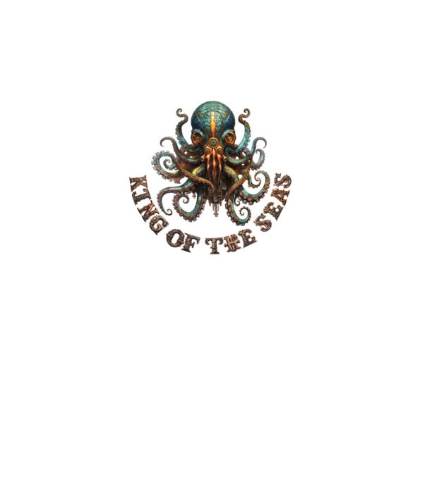 Steampunk Polip minta fekete pólón