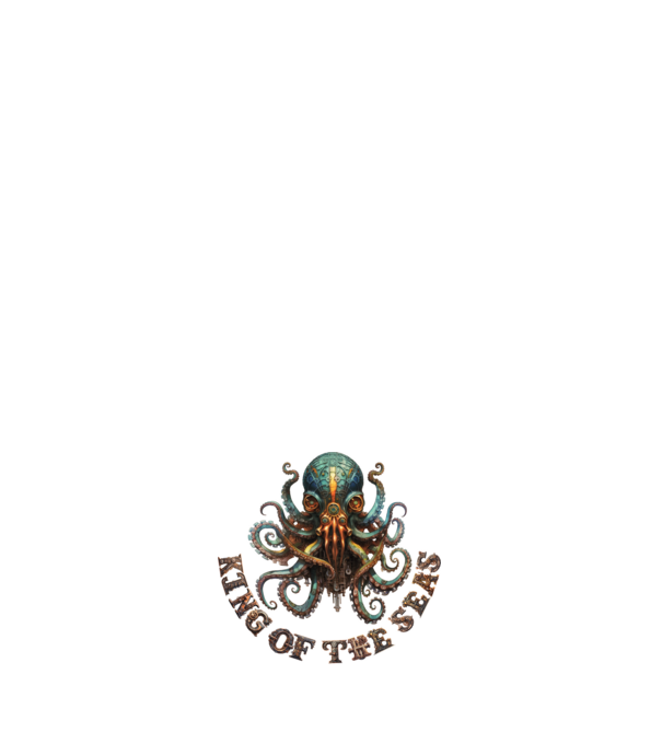 Steampunk Polip minta fehér pólón