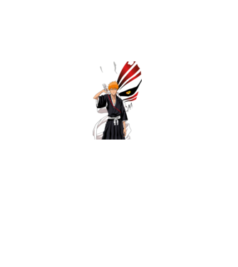 Bleach minta türkiz pólón