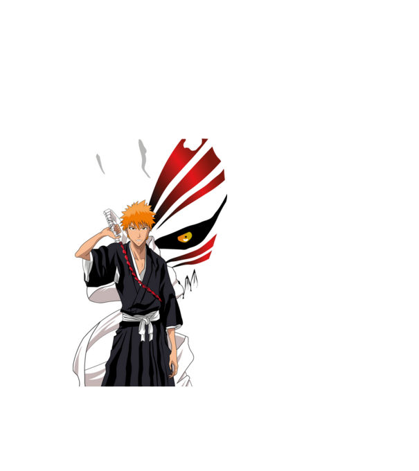 Bleach minta fehér pólón