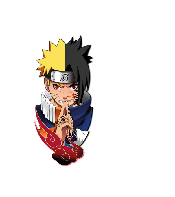 Naruto | Sasuke minta fekete pólón