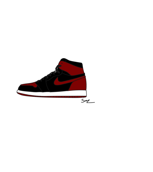 aj 1 banned minta világoskék pólón