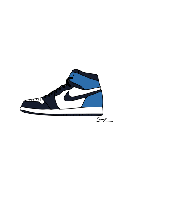 aj 1 obsidian minta világoskék pólón