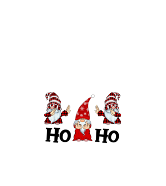 Ho ho gnómok minta fehér pólón