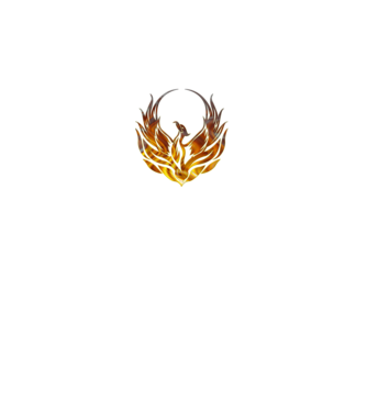 Phoenix minta fekete pólón