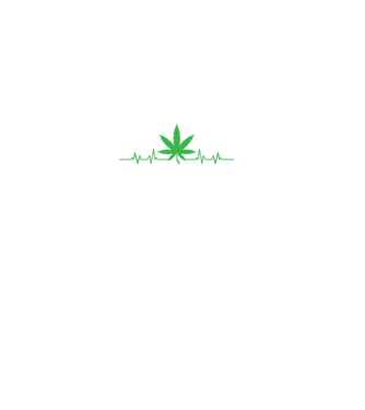 Marijuana Ekg minta fekete pólón