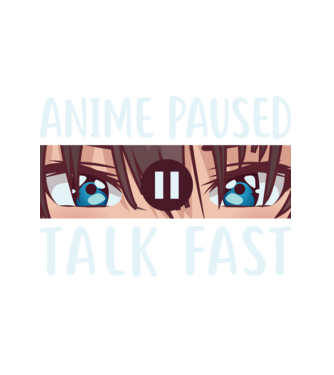 anime paused talk fast minta fehér pólón