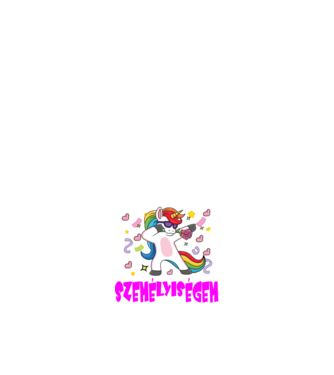 Unikornis party személyiség minta fekete pólón