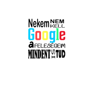 Google minta fehér pólón