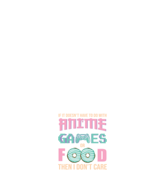 Anime Games Food minta sötétkék pólón