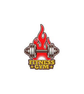 Gym minta fehér pólón