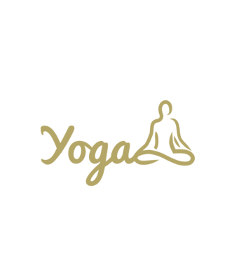 Yoga minta fehér pólón