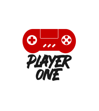 Player one minta fehér pólón