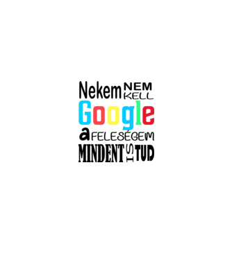 Google minta fehér/piros pólón