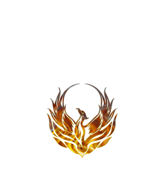 Phoenix minta fekete pólón
