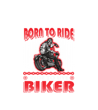 Biker minta fehér pólón
