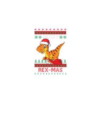 Merry Rexmas minta fekete pólón