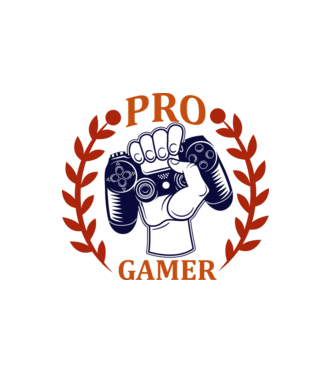 Pro Gamer minta fehér pólón