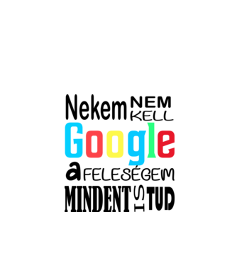 Google minta fehér pólón