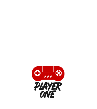 Player one minta világos rózsaszín pólón
