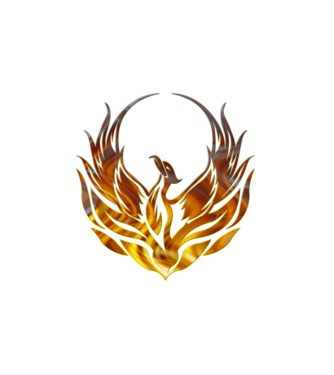 Phoenix minta fehér pólón