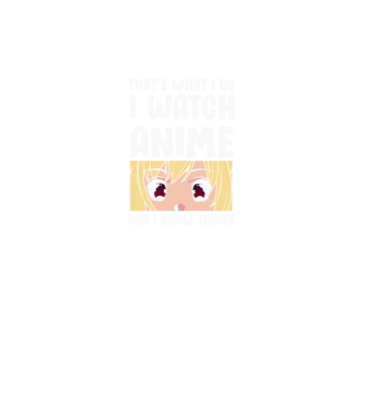 I watch anime minta fekete pólón