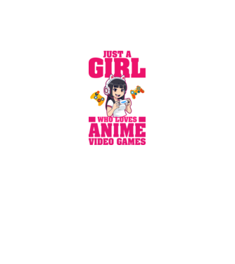 Anime Game minta fekete pólón