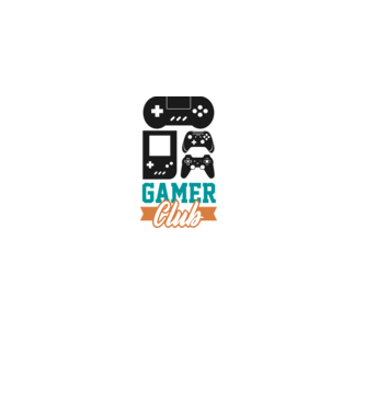 Gamer club minta szürke pólón