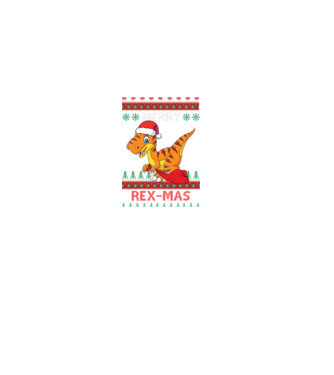 Merry Rexmas minta fekete pólón