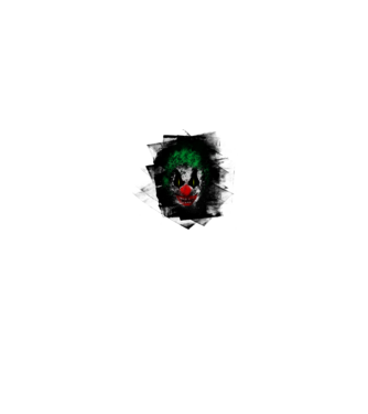 Evil Clown 2 minta fehér/piros pólón