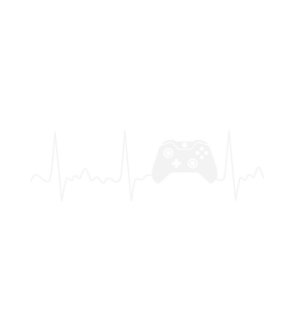 Gamer minta fehér pólón