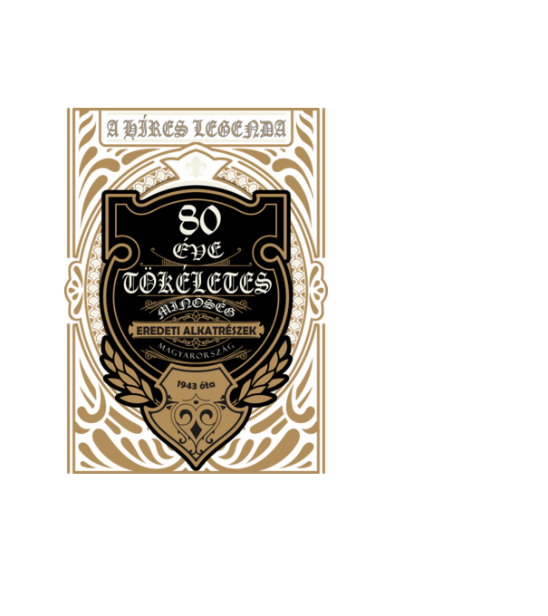 80 éves születésnap 1943 minta fekete pólón
