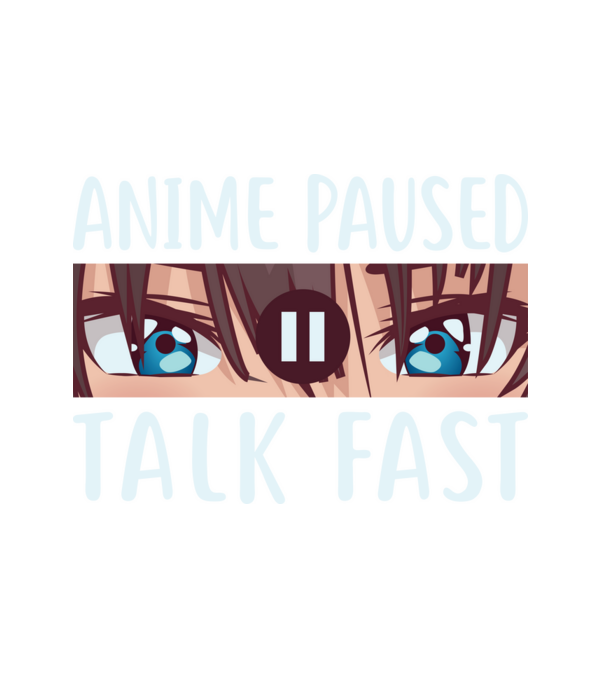 anime paused talk fast minta fehér pólón