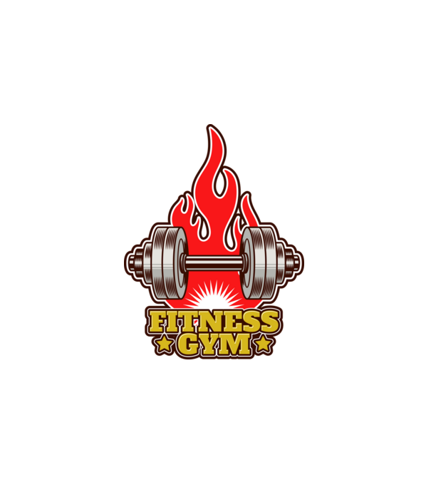 Gym minta fehér pólón