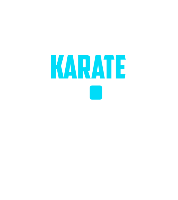 Karate minta fekete pólón